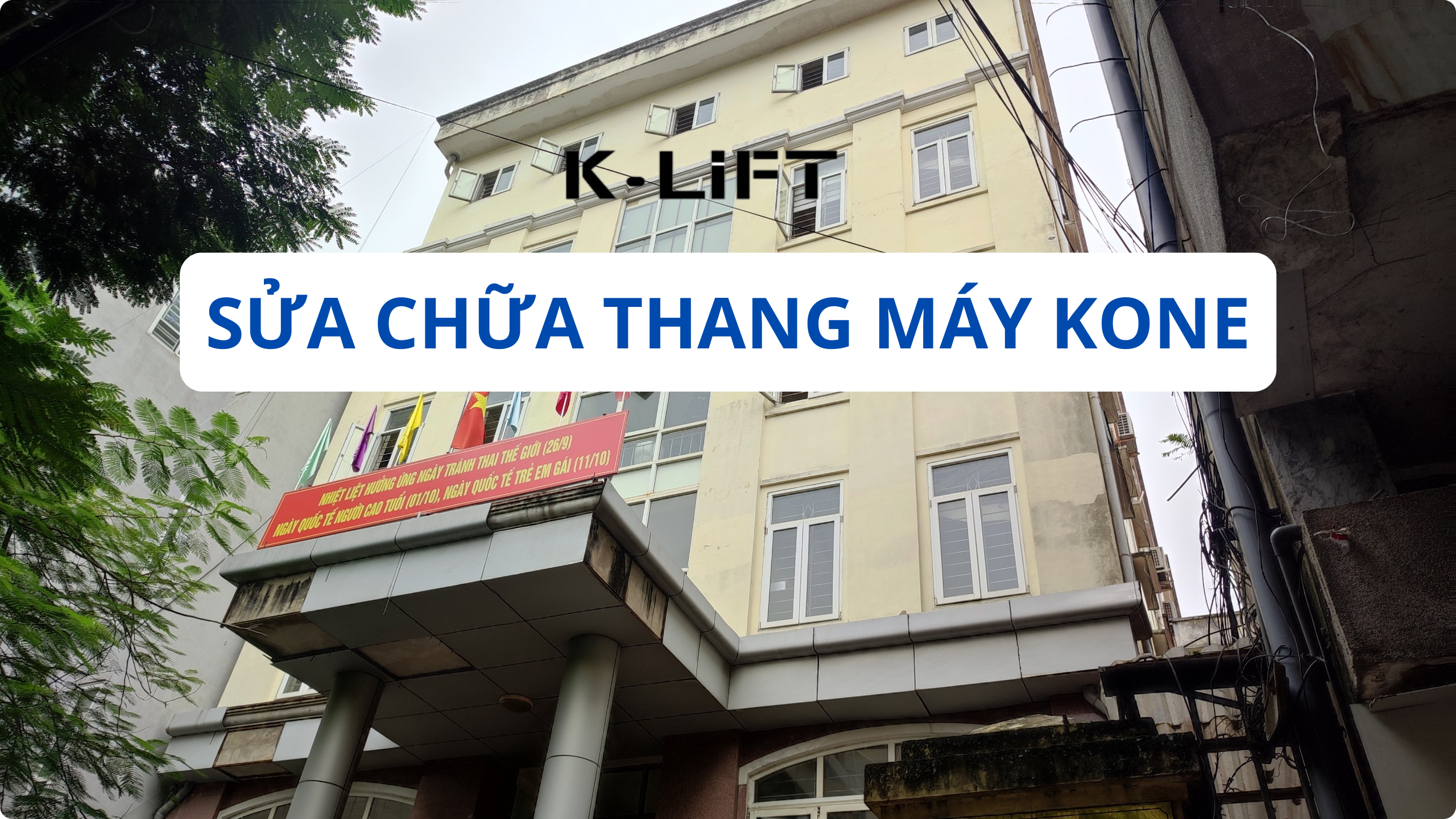 Sửa chữa thang máy Kone tại Chi cục Dân số - KHHGĐ, Sở y tế Hải Phòng