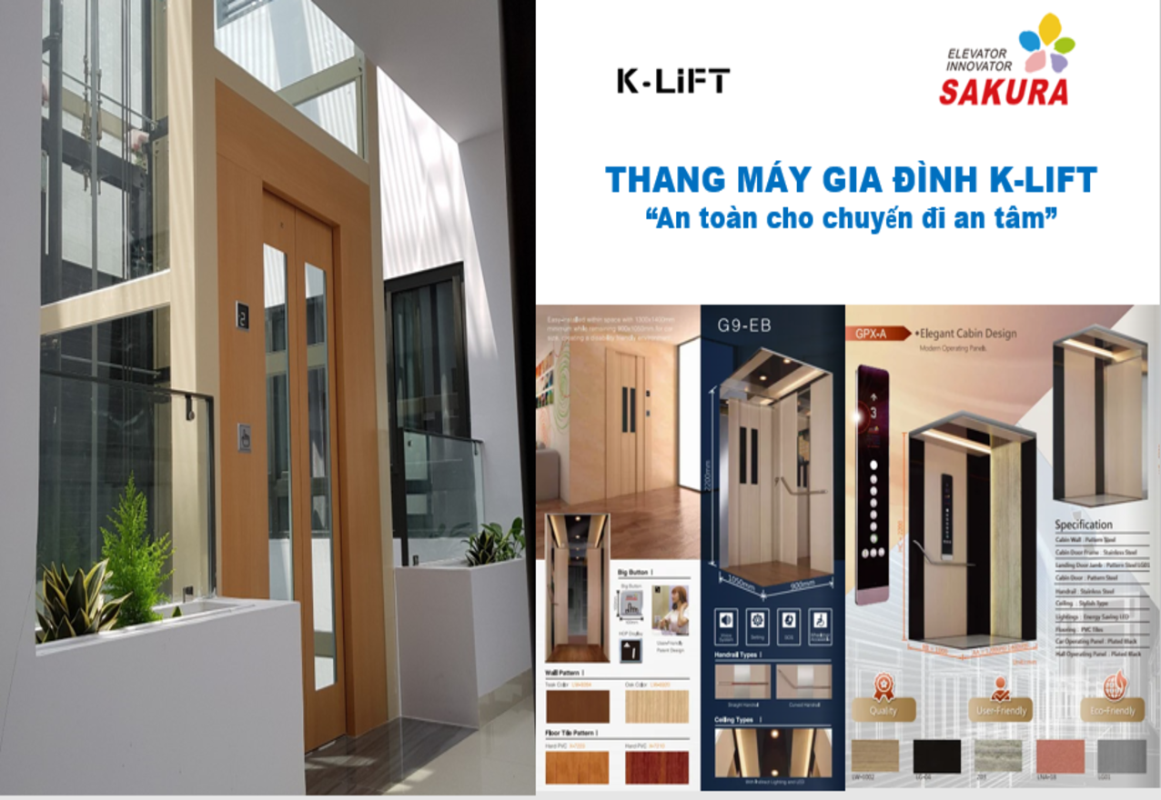 Thang máy gia đình K-Lift – Bứt phá mạnh mẽ sau đại dịch