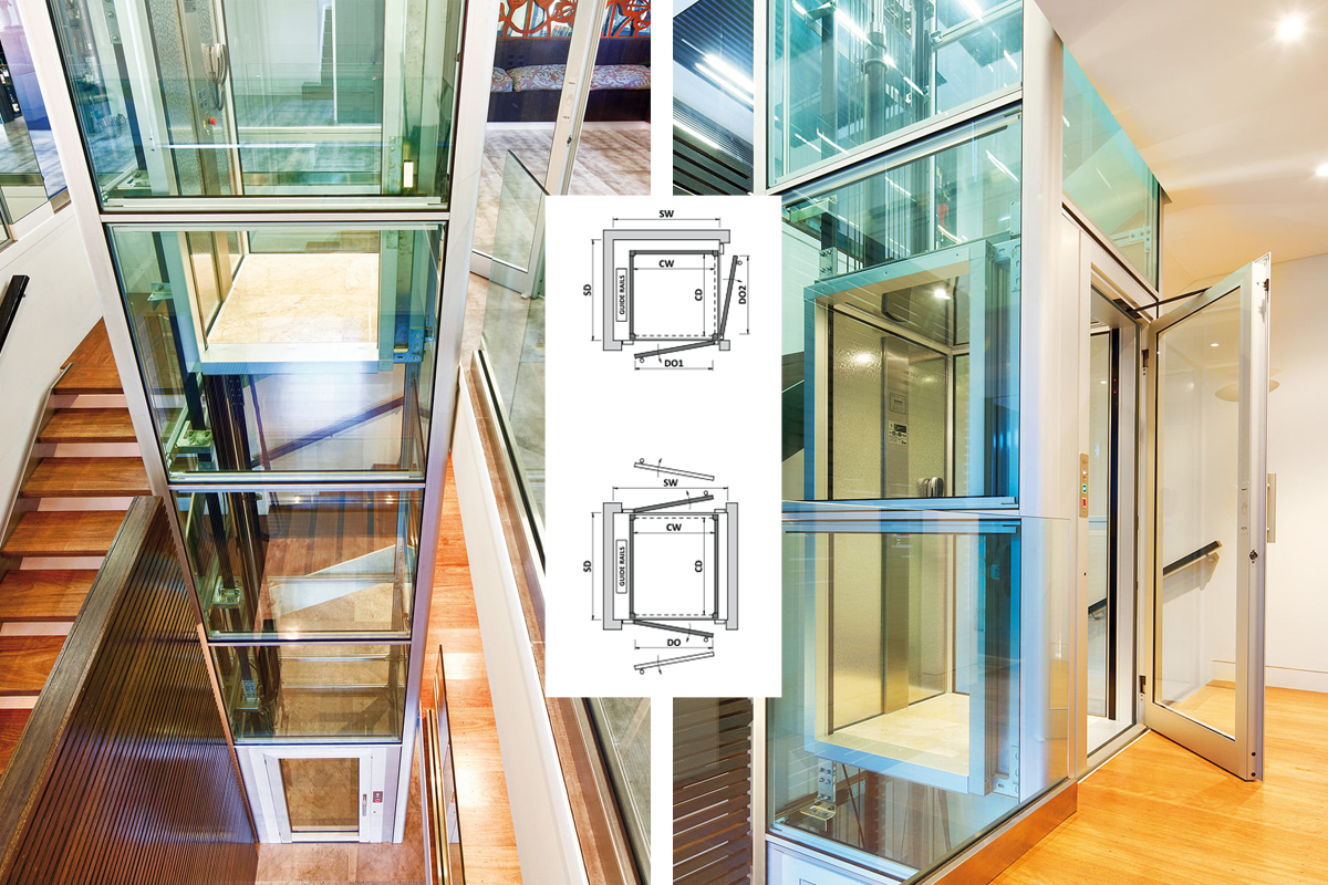 Giải pháp cửa đặc biệt cho thang máy mini