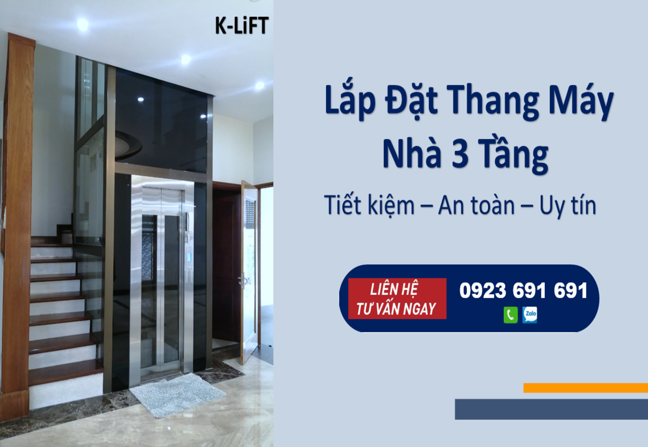 Có nên lắp đặt thang máy gia đình 3 tầng?
