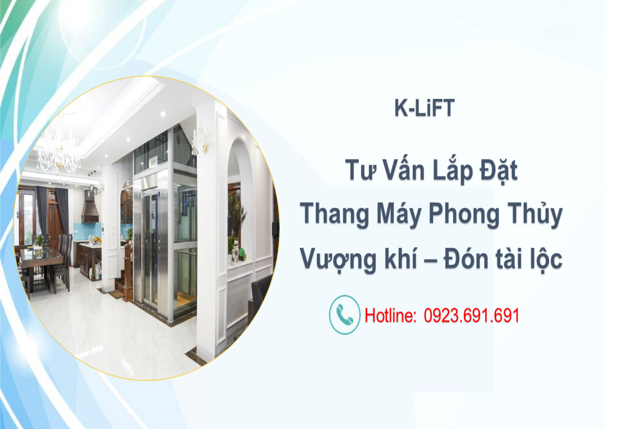 Thang máy phong thủy - Vượng khí đón tài lộc